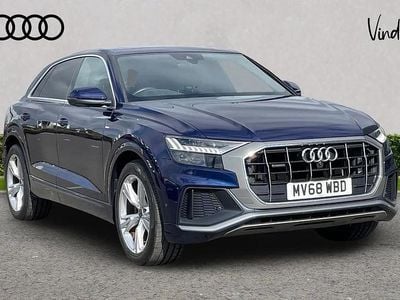 Used Audi Q8 S-Line 281 HP (206 kW) 2018 Blue SUV