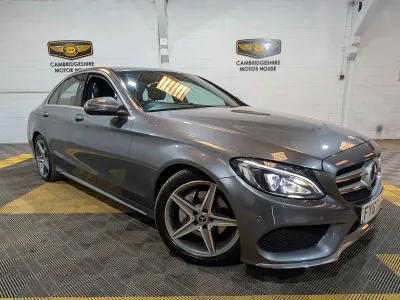 Used Mercedes C220 AMG line 170 HP (125 kW) 2017 Grey Sedan