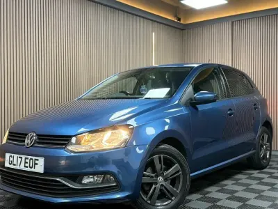 Used VW Polo Edition 90 HP (66 kW) 2017 Blue Hatchback