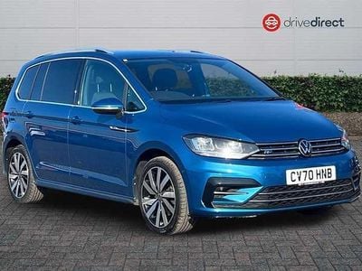 Used VW Touran R-line 150 HP (110 kW) 2020 Blue MPV