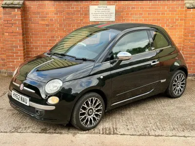 Used Fiat 500 85 HP (62 kW) 2012 Black Cabriolet
