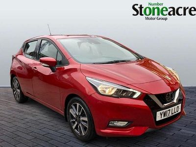Used Nissan Micra Acenta 90 HP (66 kW) 2017 Red Hatchback