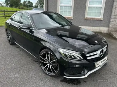 Used Mercedes C220 AMG line 170 HP (125 kW) 2015 Black Sedan