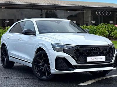 White New 2025 Audi Q8 Black Edition SUV | £65,450 (Expensive)