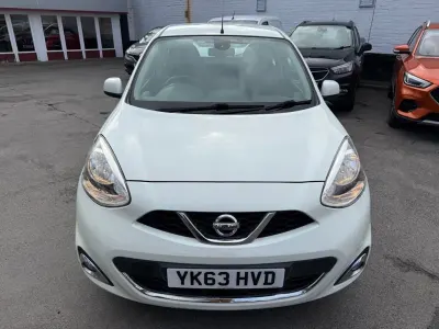 Używany Nissan Micra Acenta 80 KM (58 kW) 2013 Biały Hatchback