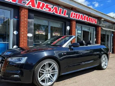 Used Audi A5 Cabriolet S-Line 245 HP (180 kW) 2013 Black Cabriolet