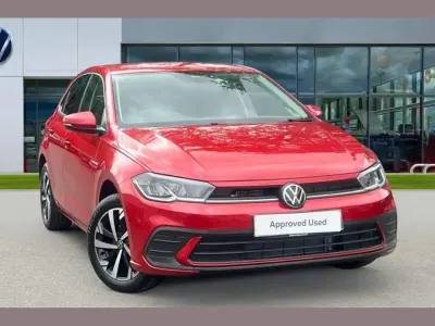 Used VW Polo Match 95 HP (69 kW) 2024 Kings red premium metallic Hatchback