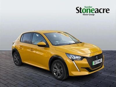 Used Peugeot e-208 Allure 100 kW (136 HP) 2021 Yellow Hatchback