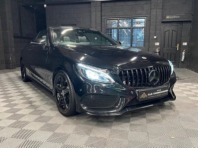 Black Used 2017 Mercedes C250 AMG Line Premium Plus Cabriolet | £15,750 (Fair price)
