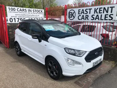 Used Ford Ecosport ST-Line 100 HP (73 kW) 2018 White SUV