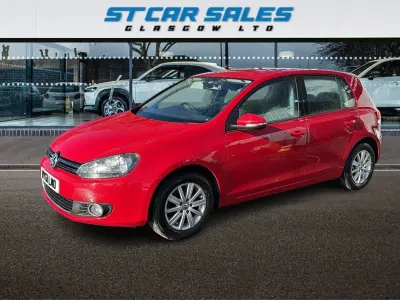 Used VW Golf VI 105 HP (77 kW) 2011 Red Hatchback