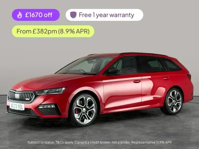 Used Skoda Octavia vRS 245 HP (180 kW) 2023 Red Estate