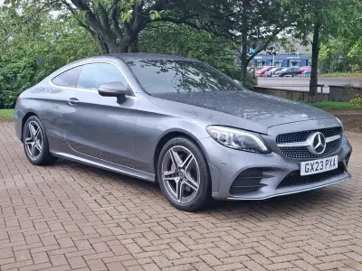 Used Mercedes C200 AMG line 184 HP (135 kW) 2023 Grey Coupe
