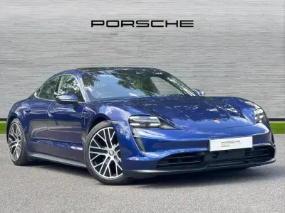 Used Porsche Taycan Performance Package 344 kW (469 HP) 2021 Gentian blue Sedan
