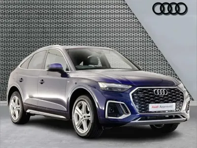 Used Audi Q5 Sportback S-Line 295 HP (216 kW) 2021 Blue SUV