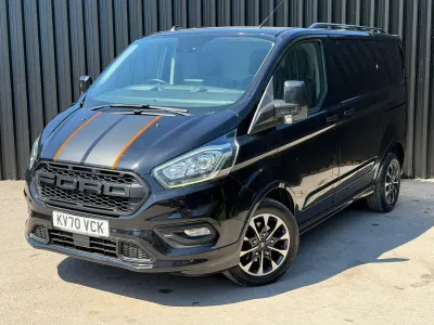Used Ford Transit Custom Sport 185 HP (136 kW) 2021 Black Van