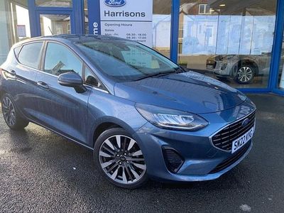 Used Ford Fiesta Titanium 2022 Blue Hatchback