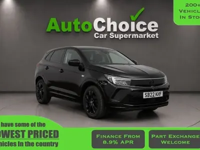 Begagnad Vauxhall Grandland X GS Line 225 HK (165 kW) 2022 Svart SUV