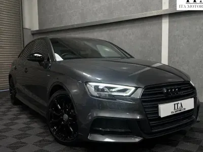 Used Audi A3 Black Edition 150 HP (110 kW) 2017 Grey Sedan