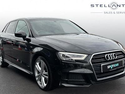 Used Audi A3 Sportback S-Line 150 HP (110 kW) 2017 Black Hatchback
