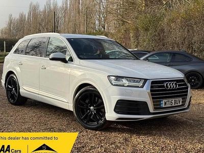 White Used 2015 Audi Q7 S-Line SUV | £20,500 (Fair price)