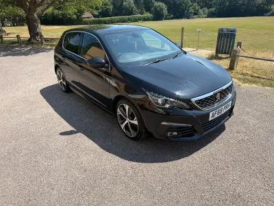 Used Peugeot 308 GT-line 130 HP (95 kW) 2018 Black Hatchback