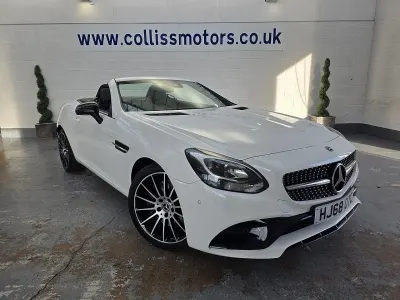 Used Mercedes SLC200 AMG line 2018 White Cabriolet