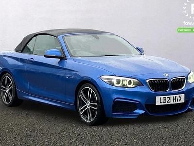Used BMW 218 M Sport 136 HP (100 kW) 2021 Blue Cabriolet