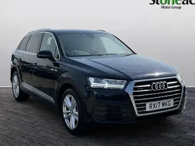 Used Audi Q7 S-Line 272 HP (200 kW) 2017 Blue SUV