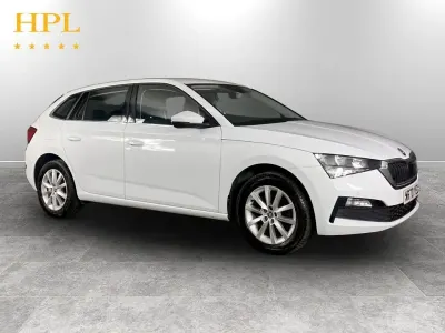 Used Skoda Scala SE Technology 110 HP (80 kW) 2021 White Hatchback