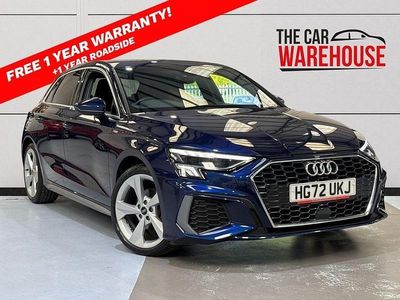 Used Audi A3 S-Line 150 HP (110 kW) 2022 Blue Sedan