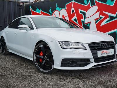 Used Audi A7 Sportback Black Edition 313 HP (230 kW) 2014 White Hatchback