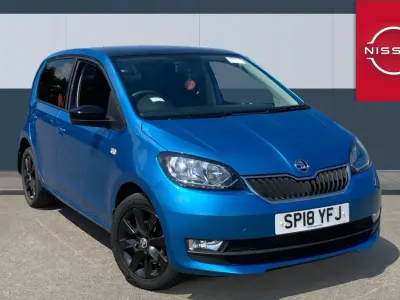 Used Skoda Citigo Colour Edition 60 HP (44 kW) 2018 Blue Hatchback