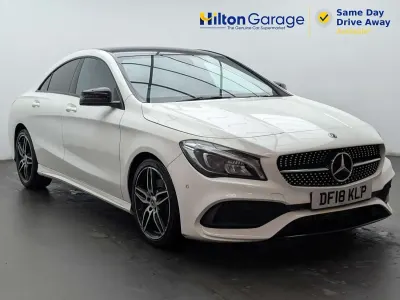 Used Mercedes CLA220 AMG line 177 HP (130 kW) 2018 White Sedan