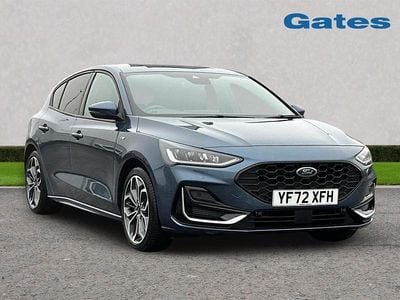 Blue Used 2022 Ford Focus ST-Line Hatchback | £17,799 (Fair price)