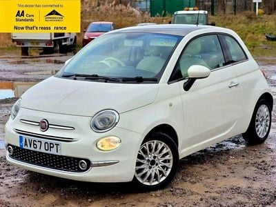White Used 2017 Fiat 500 Lounge Hatchback | £8,388 (Fair price)