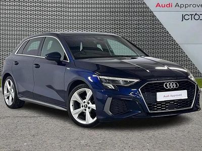 Used Audi A3 S-Line 150 HP (110 kW) 2022 Blue Sedan