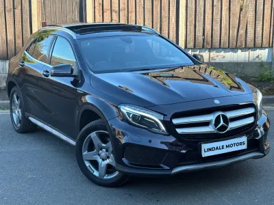 Käytetty Mercedes GLA220 AMG line 170 HP (125 kW) 2014 Violetti Katumaasturi