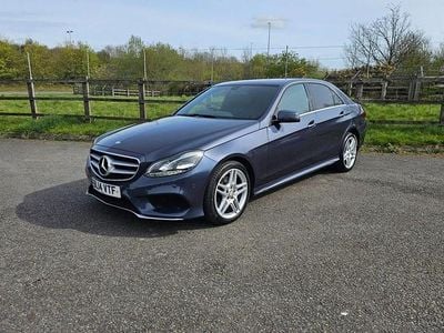 Used Mercedes E220 AMG 170 HP (125 kW) 2014 Blue Sedan