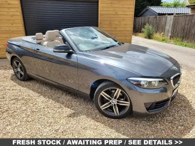 Used BMW 218 Sport Line 2018 Grey Cabriolet