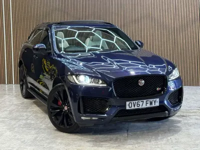 Used Jaguar F-Pace S 300 HP (220 kW) 2017 Blue SUV