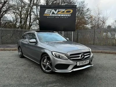 Used Mercedes C250 AMG Line Premium 2015 Silver Estate