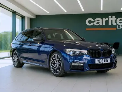 Used BMW 520 M Sport 190 HP (139 kW) 2018 Blue Estate