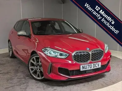 Used BMW M135 Comfort Edition 301 HP (221 kW) 2021 Red Hatchback
