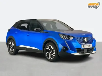 Used Peugeot e-2008 GTi 100 kW (136 HP) 2022 Blue SUV