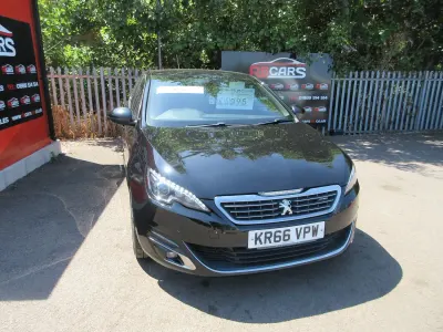 Used Peugeot 308 GT-line 120 HP (88 kW) 2016 Black Hatchback