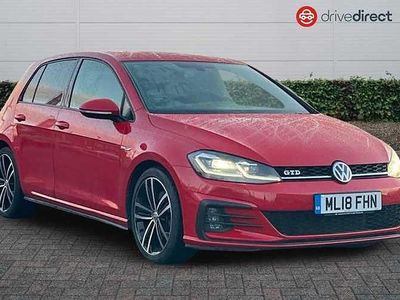 Red Used 2018 VW Golf VII GTD Hatchback | £16,798 (Fair price)