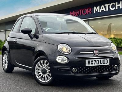 Black Used 2021 Fiat 500 Lounge Hatchback | £8,390 (Good price)