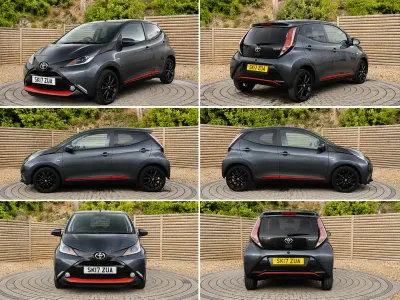 Used Toyota Aygo x-press 69 HP (50 kW) 2017 Grey Hatchback