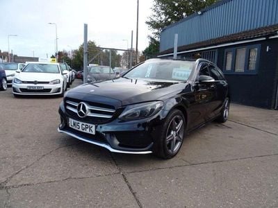 Black Used 2015 Mercedes C220 AMG line Estate | £8,795 (A bit pricey)